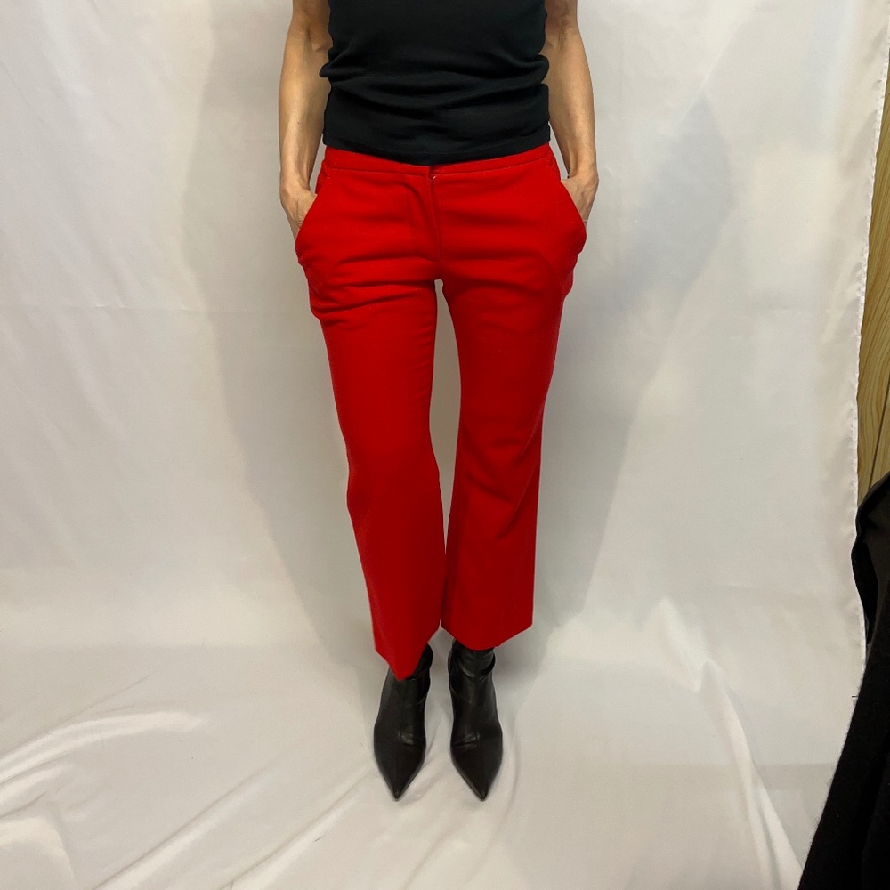 Alexander McQueen Red Pants